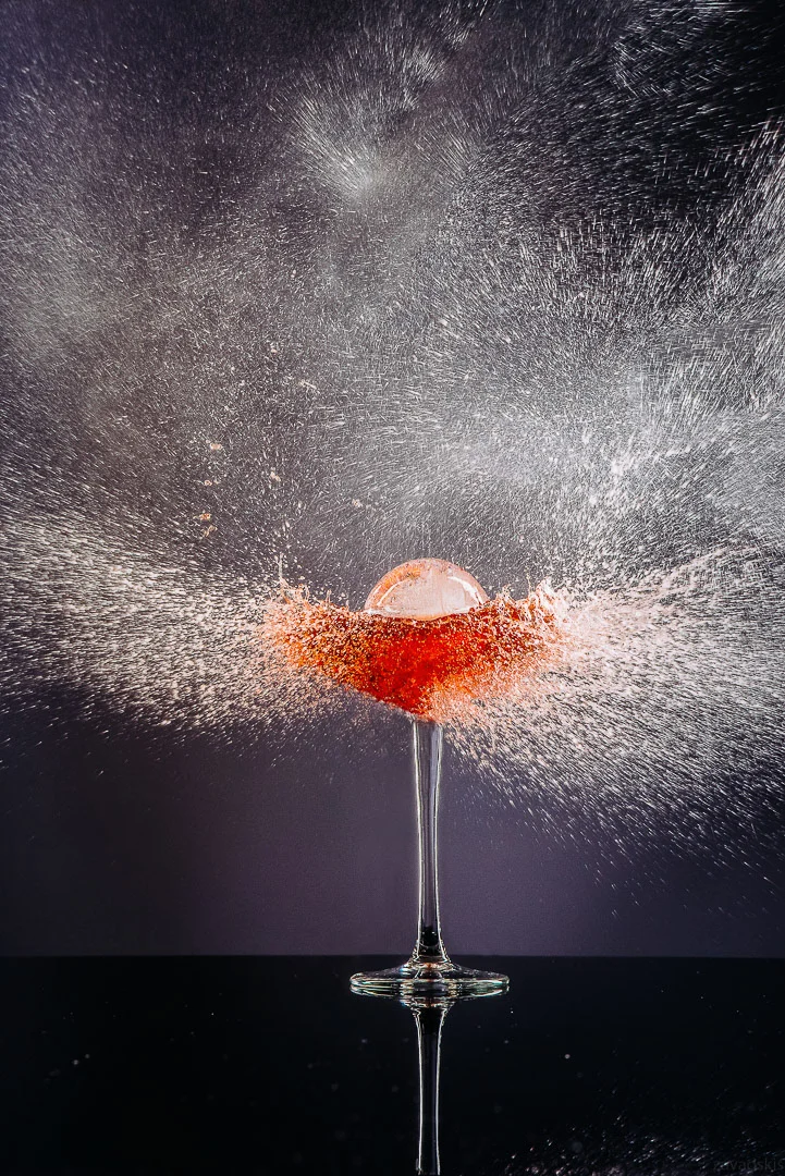 Red Drink in Glass – Brand Photography Portfolio