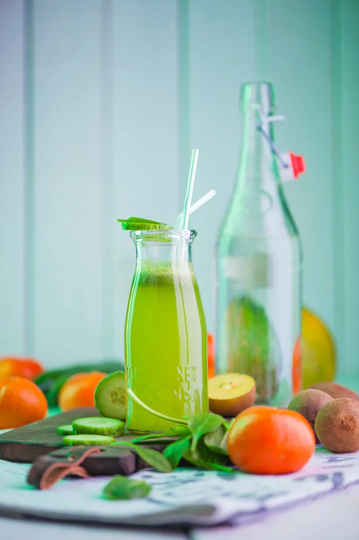 Red Flower Heads and Green Fruits – Editorial Food Image