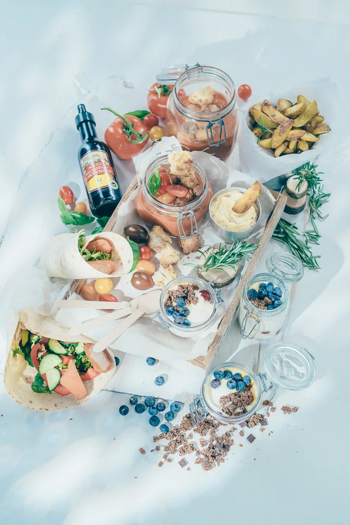 Red Tomatoes and Green Vegetables on a Table – Culinary Photography