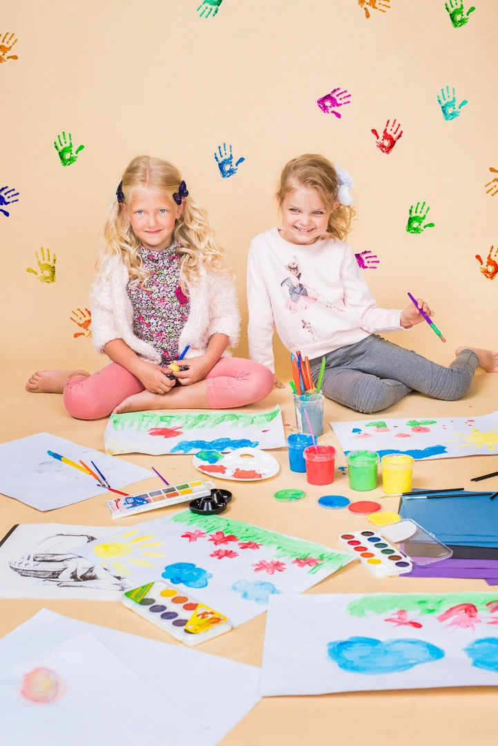 Children's Photography: Colorful Drawings and a Child – Children's Photography Portfolio